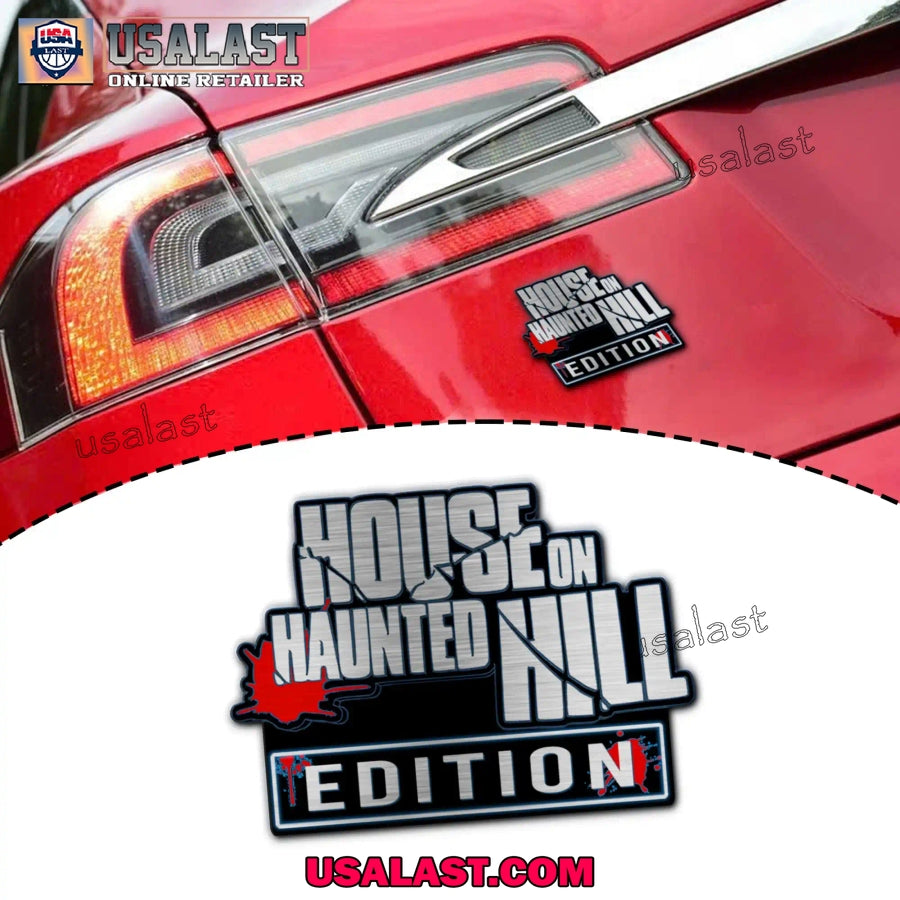 House on Haunted Hill Film Custom 3D Car Badge - Adult & Kids T-Shirts, Sweatshirts & Hoodies apparel design preview 1