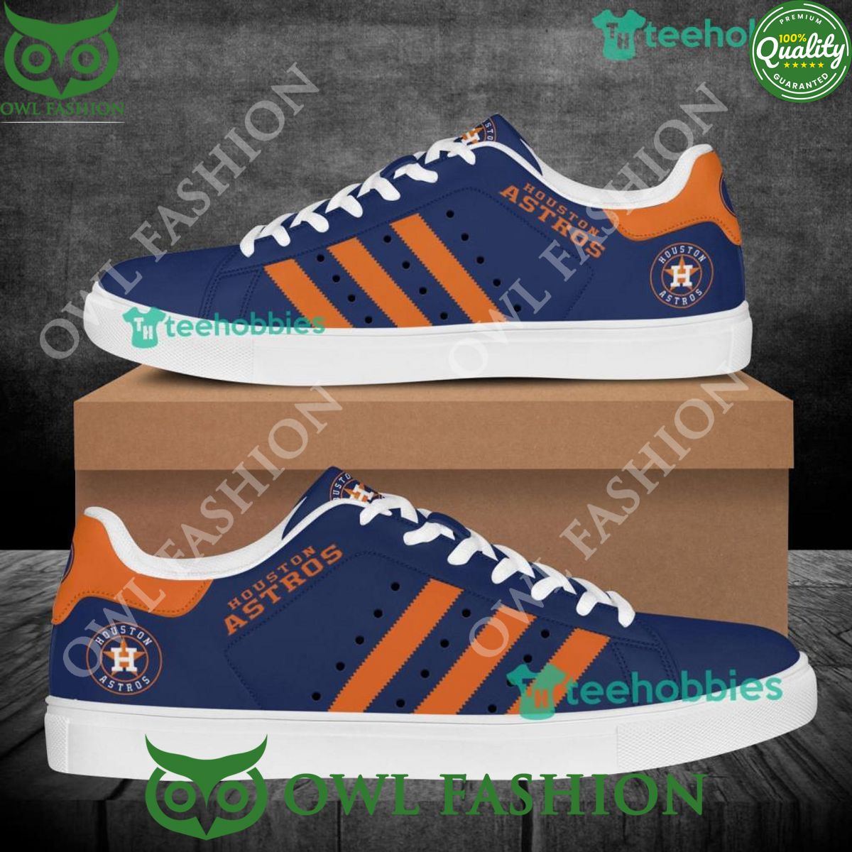 Houston Astros Baseball Navy Stan smith shoes - Adult & Kids T-Shirts, Sweatshirts & Hoodies apparel design preview 1