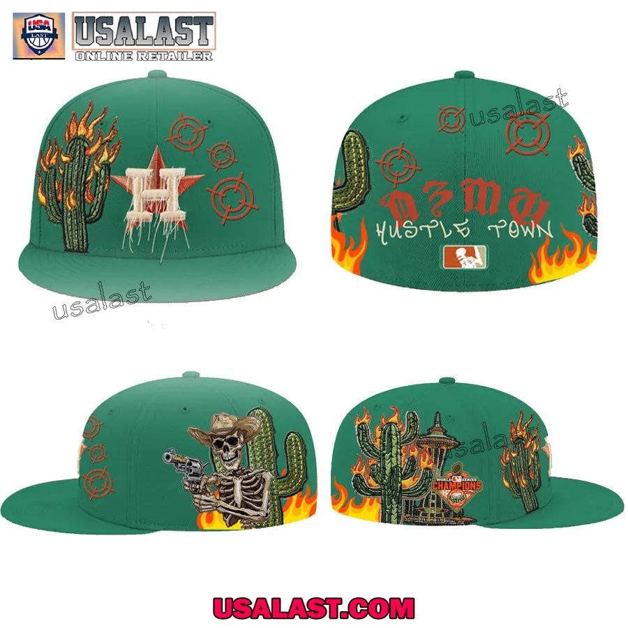 Houston Astros World Series Champions Hustle Town Hat - Adult & Kids T-Shirts, Sweatshirts & Hoodies apparel design preview 1