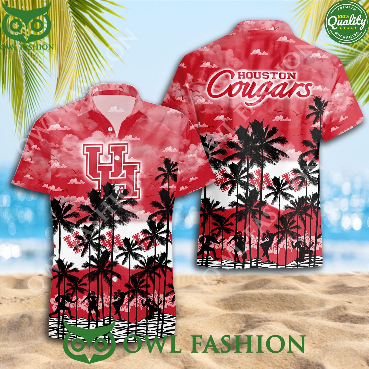 Houston Cougars NCAA Champion Trending 2024 Hawaiian - Adult & Kids T-Shirts, Sweatshirts & Hoodies apparel design preview 1