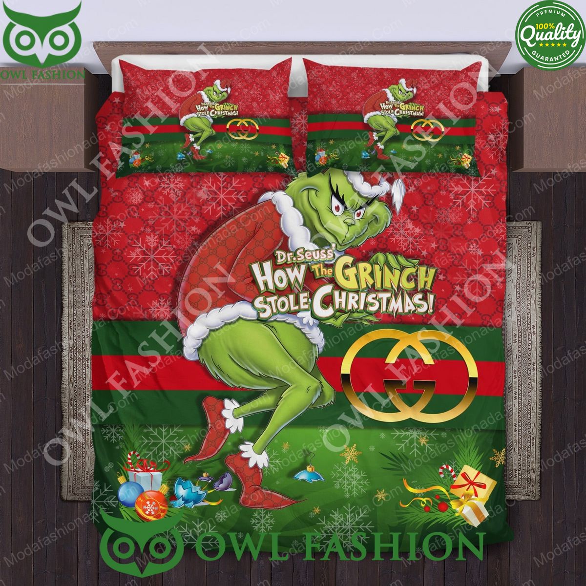 How The Grinch Stole Christmas Bedding Sets - Adult & Kids T-Shirts, Sweatshirts & Hoodies apparel design preview 1