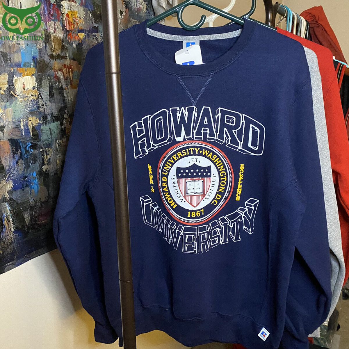 Howard University Vintage Style 2d - Adult & Kids T-Shirts, Sweatshirts & Hoodies apparel design preview 1