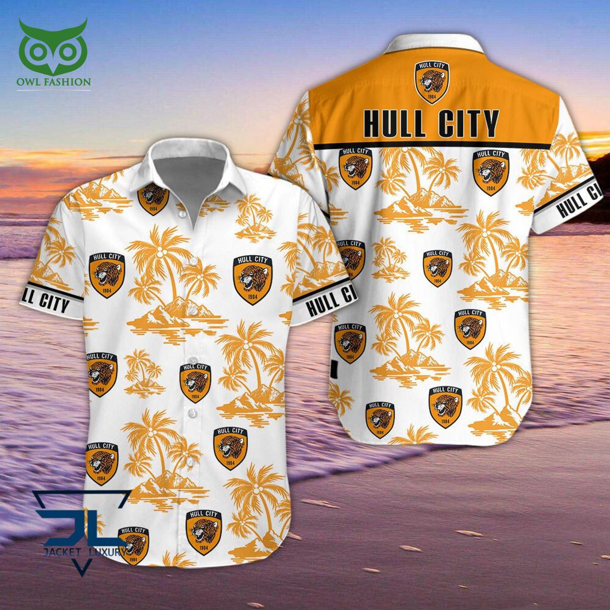 Hull City Premier League Championship Hawaiian Shorts - Adult & Kids T-Shirts, Sweatshirts & Hoodies apparel design preview 1