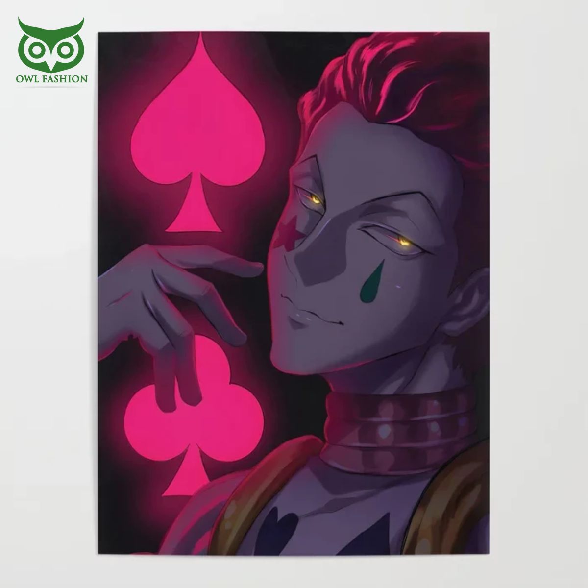 Hunter x Hisoka Morow Anime Character Poster - Adult & Kids T-Shirts, Sweatshirts & Hoodies apparel design preview 1