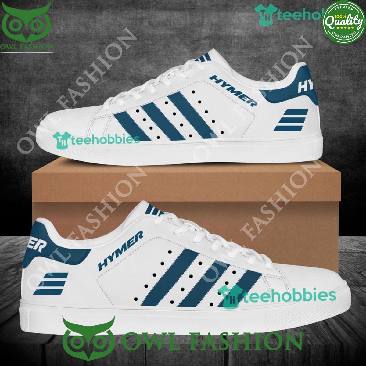Hymer White Navy Stripes Stan Smith Shoes - Adult & Kids T-Shirts, Sweatshirts & Hoodies apparel design preview 1