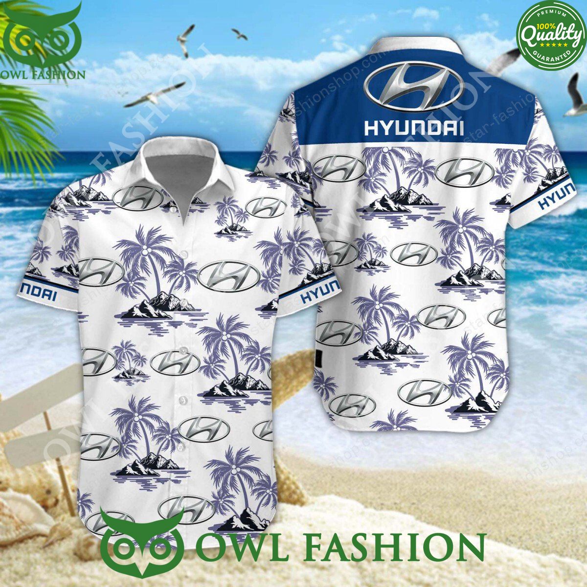 Hyundai Korea Automobile Hawaiian and Short - Adult & Kids T-Shirts, Sweatshirts & Hoodies apparel design preview 1