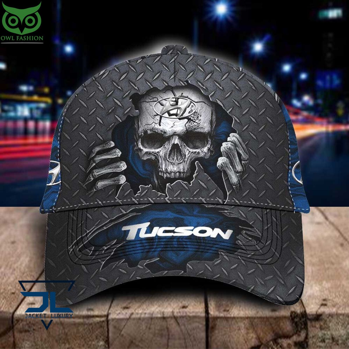 Hyundai Tucson Car Skull Metal New Classic Cap - Adult & Kids T-Shirts, Sweatshirts & Hoodies apparel design preview 1