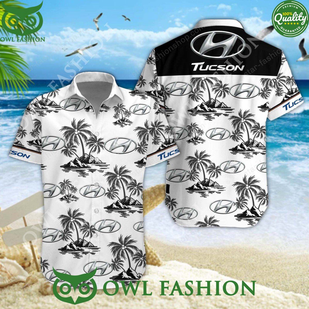 Hyundai Tucson Classic Car Brand Limited Hawaiian and - Adult & Kids T-Shirts, Sweatshirts & Hoodies apparel design preview 1