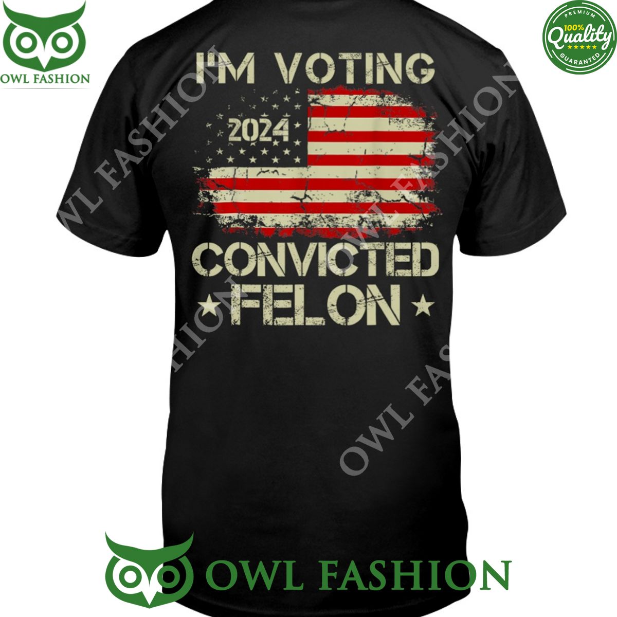 I am Votting The Convicted Felon - Adult & Kids T-Shirts, Sweatshirts & Hoodies apparel design preview 1
