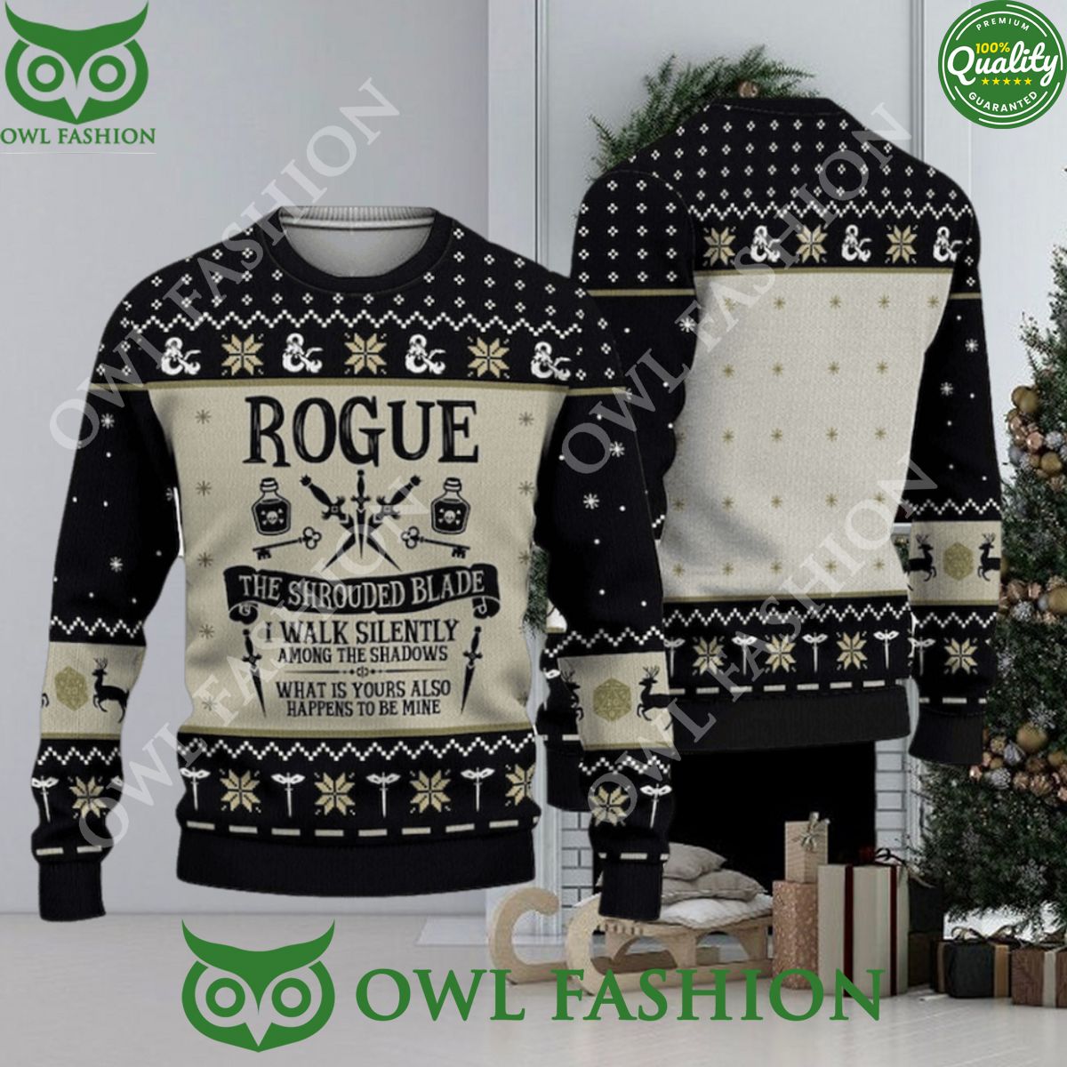 I Walk Silently Quotes 3D AOP US Movie Ugly Christmas - Adult & Kids T-Shirts, Sweatshirts & Hoodies apparel design preview 1