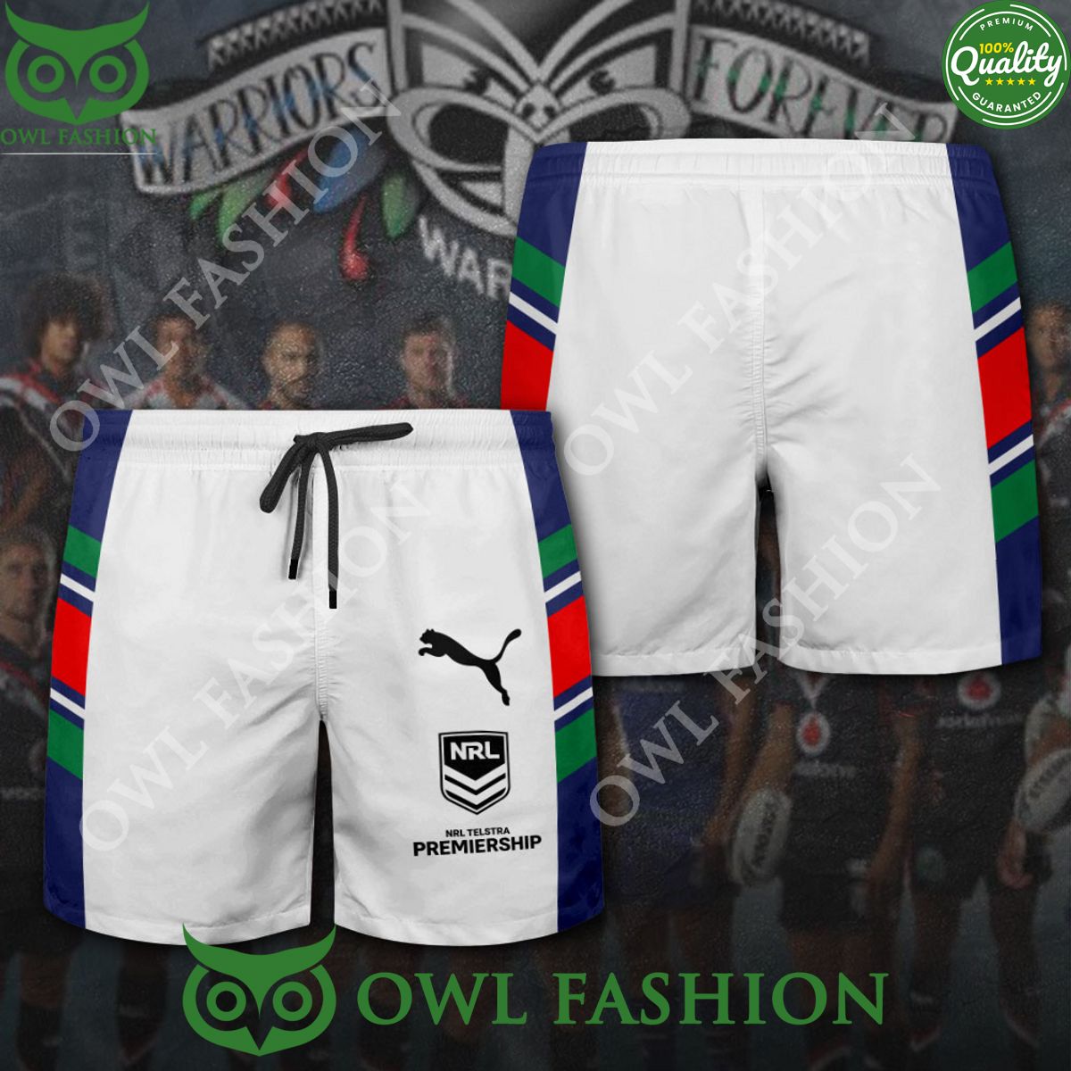 New Zealand Warriors NRL Telstra Premiership Rugby 3D - Adult & Kids T-Shirts, Sweatshirts & Hoodies apparel design preview 1