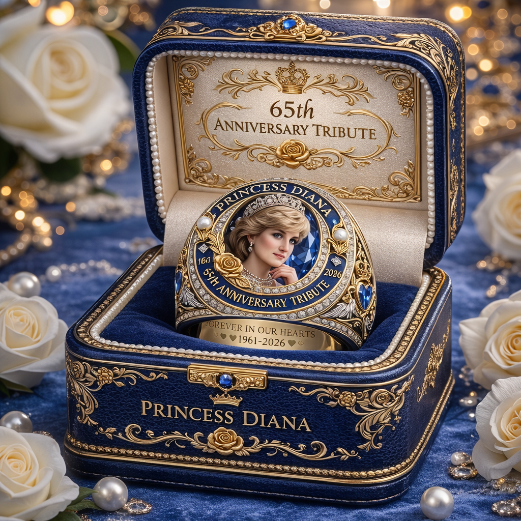 Princess Diana 65th Anniversary Commemorative Ring - Adult & Kids T-Shirts, Sweatshirts & Hoodies apparel design preview 1