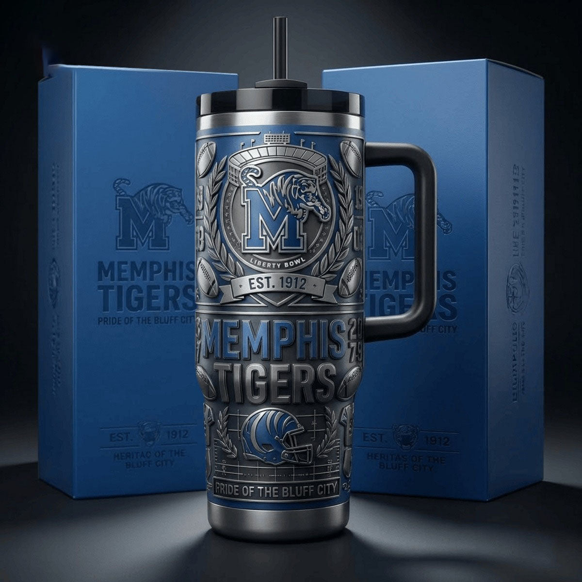 Memphis Tigers Pride Of The Bluff City 2026 Tumbler - Adult & Kids T-Shirts, Sweatshirts & Hoodies apparel design preview 1