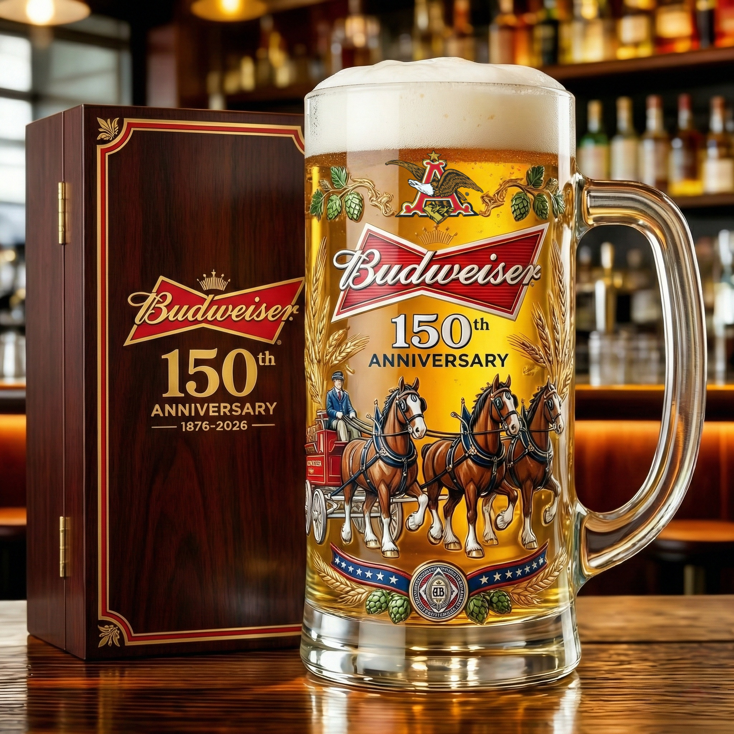Budweiser 150th Anniversary Commemorative Heritage - Adult & Kids T-Shirts, Sweatshirts & Hoodies apparel design preview 1