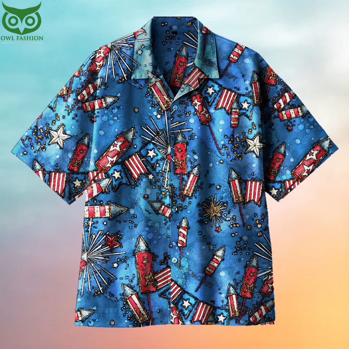 Independence Day Fireworks Universal Hawaiian - Adult & Kids T-Shirts, Sweatshirts & Hoodies apparel design preview 1