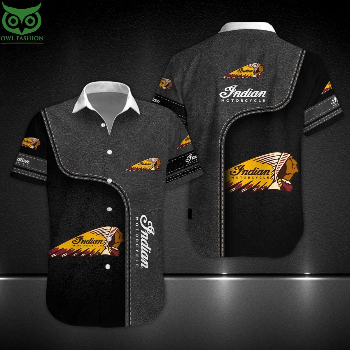 Indian Motorcycle Brand Custom Hawaiian Short - Adult & Kids T-Shirts, Sweatshirts & Hoodies apparel design preview 1