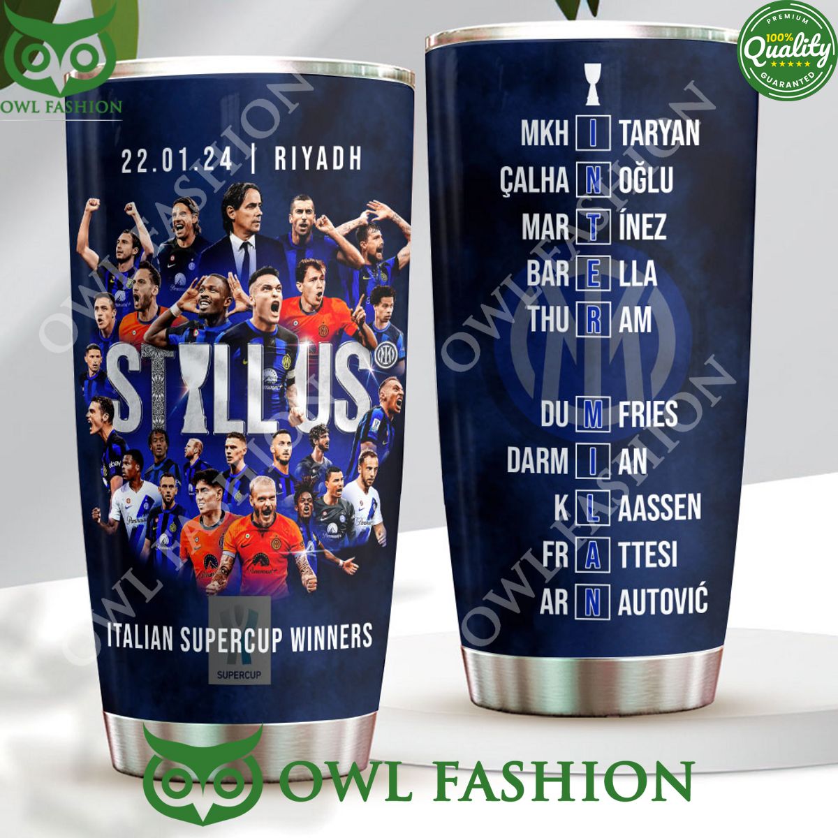 Inter Milan FC Italian Supercup 2023 Stall us Tumbler - Adult & Kids T-Shirts, Sweatshirts & Hoodies apparel design preview 1