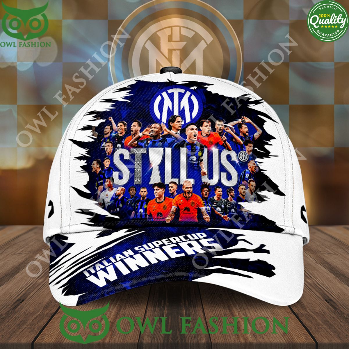 Inter Milan FC Italian SuperCup Winners Classic Cap - Adult & Kids T-Shirts, Sweatshirts & Hoodies apparel design preview 1