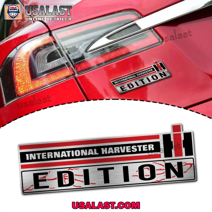 International Harvester Edition Custom 3D Car Badge - Adult & Kids T-Shirts, Sweatshirts & Hoodies apparel design preview 1