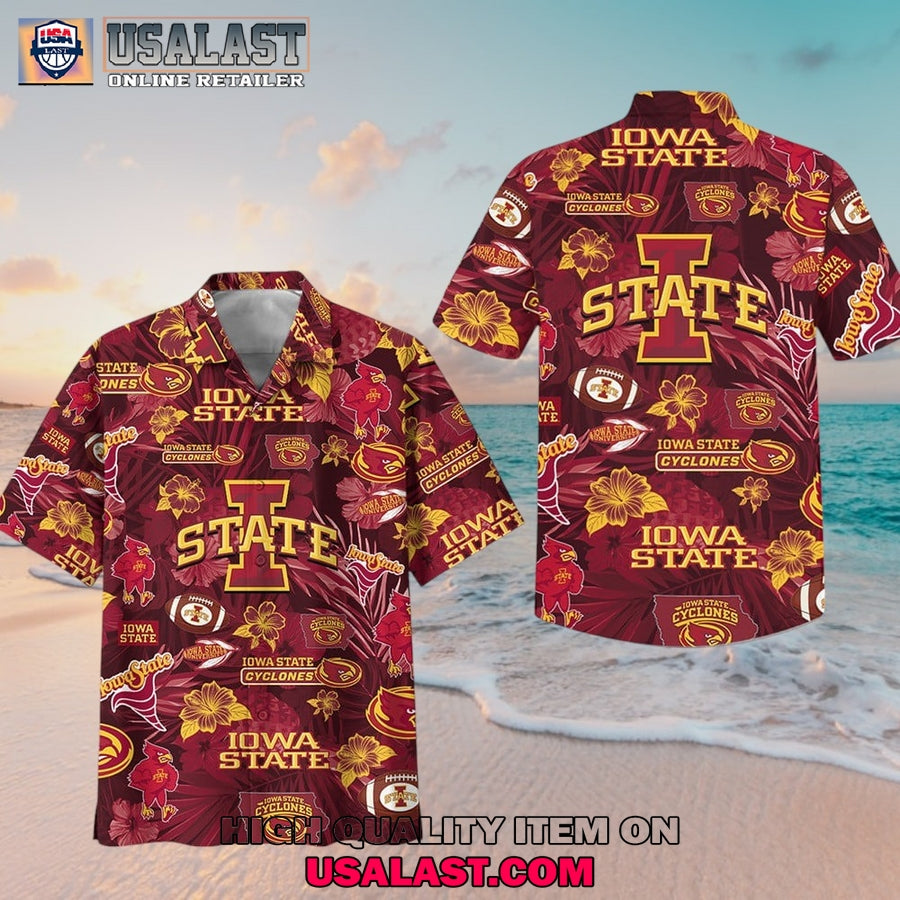 Iowa State Cyclones Tropical Hawaiian - Adult & Kids T-Shirts, Sweatshirts & Hoodies apparel design preview 1