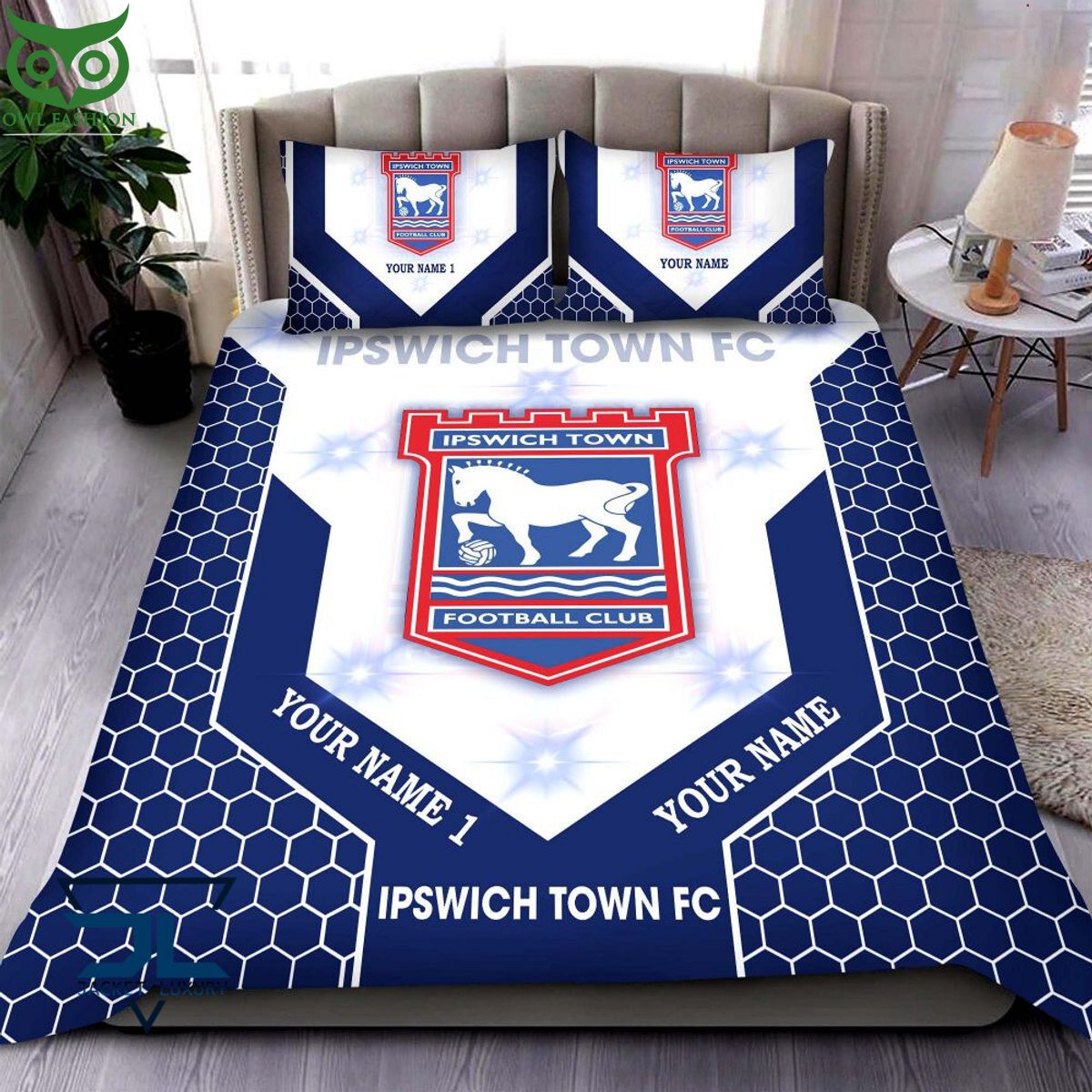 Ipswich Town F.C EFL Champion Customized Bedding Set - Adult & Kids T-Shirts, Sweatshirts & Hoodies apparel design preview 1