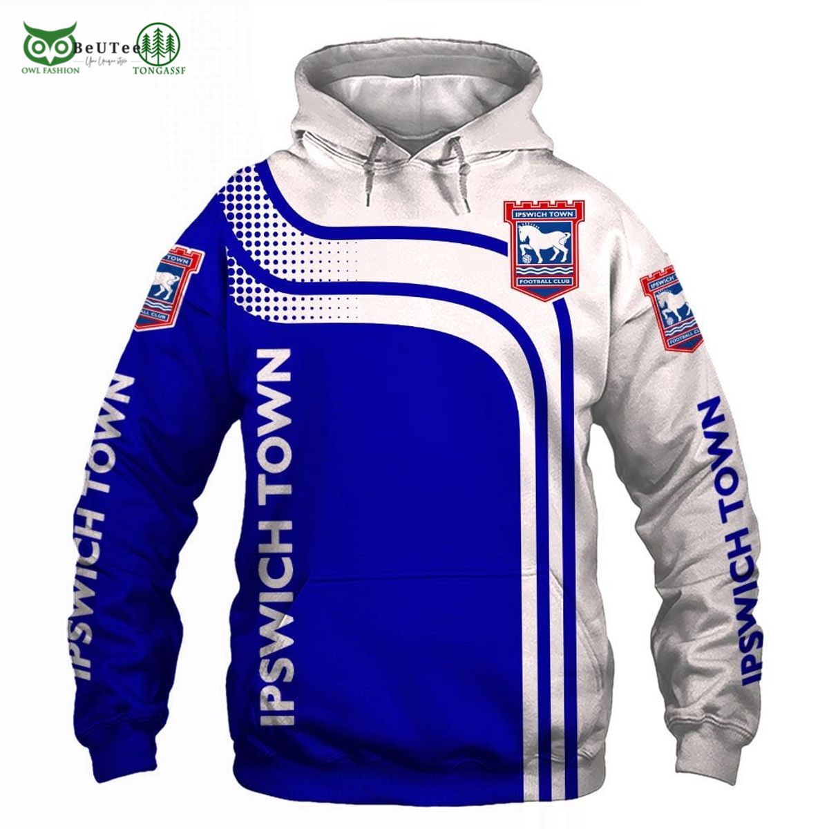 Ipswich Town FC EFL League One 3D Printed Sweater - Adult & Kids T-Shirts, Sweatshirts & Hoodies apparel design preview 1