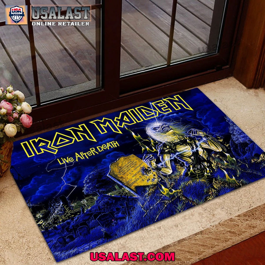 Iron Maiden Live After Death Doormat - Adult & Kids T-Shirts, Sweatshirts & Hoodies apparel design preview 1