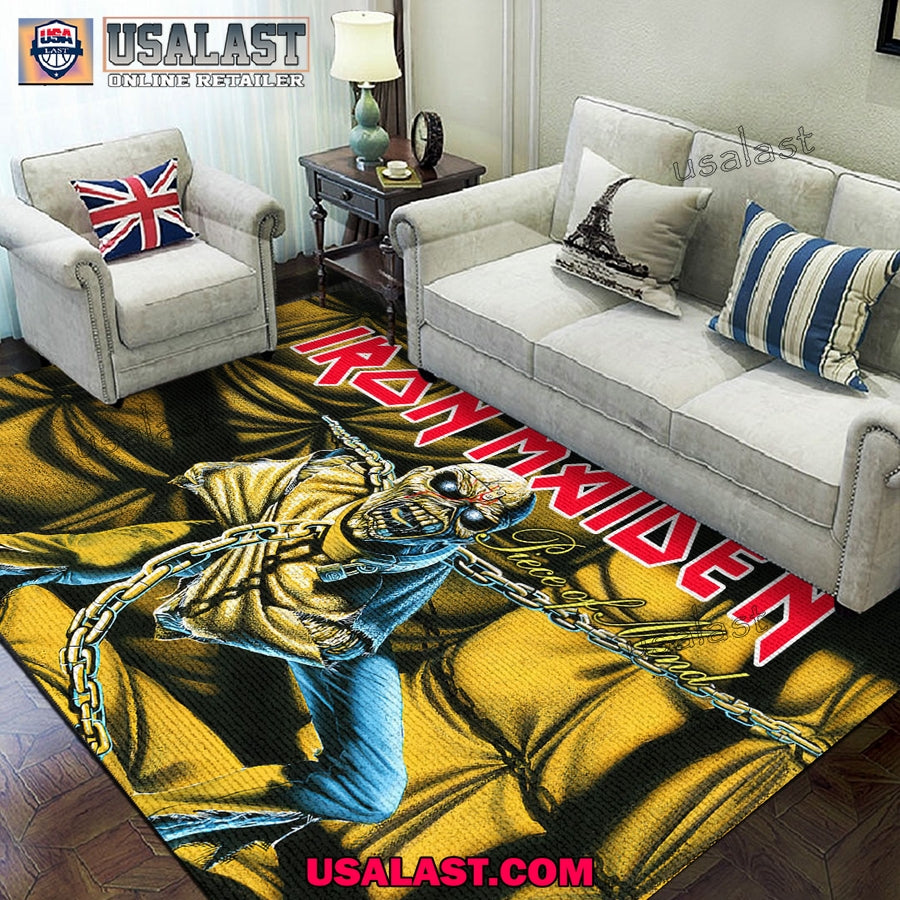 Iron Maiden Piece of Mind Rectangle Rug - Adult & Kids T-Shirts, Sweatshirts & Hoodies apparel design preview 1
