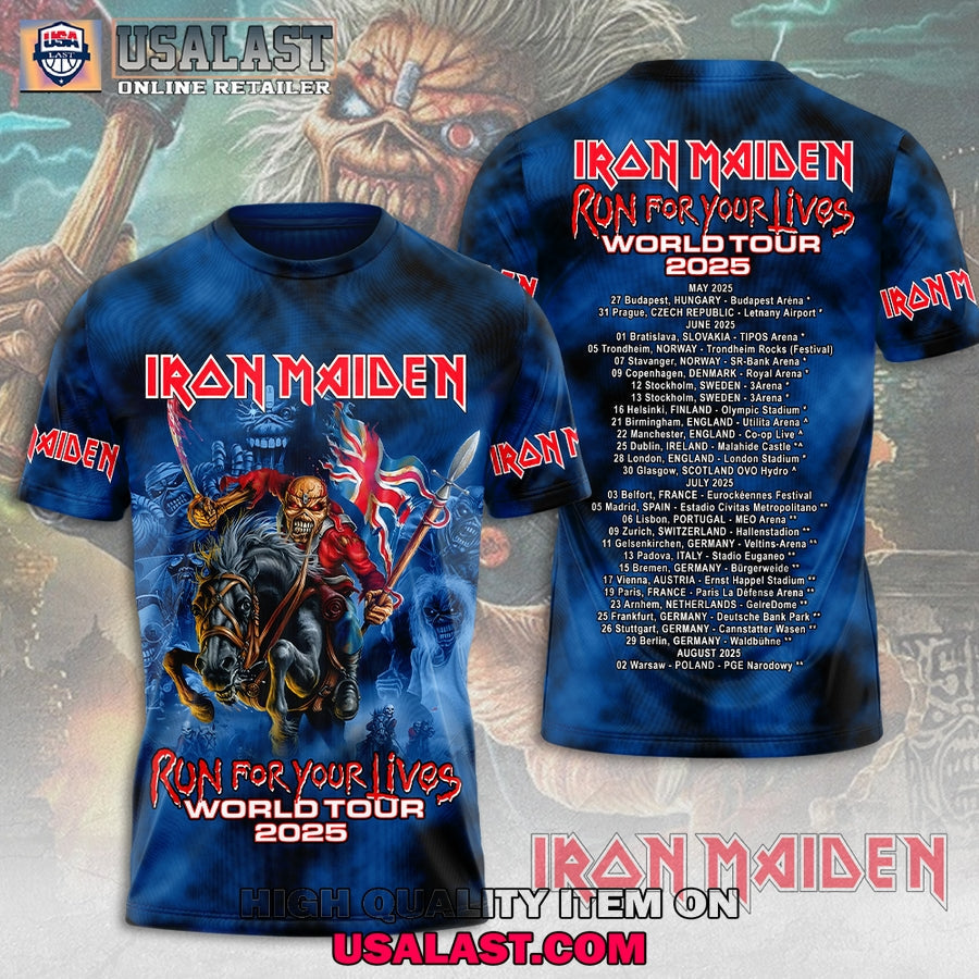 Iron Maiden Run For Your Lives 3D - Adult & Kids T-Shirts, Sweatshirts & Hoodies apparel design preview 1