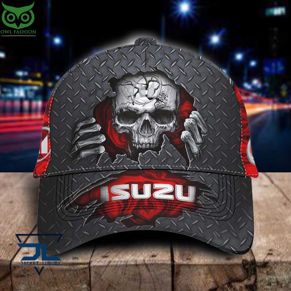 Isuzu Car Skull Metal New Classic Cap - Adult & Kids T-Shirts, Sweatshirts & Hoodies apparel design preview 1