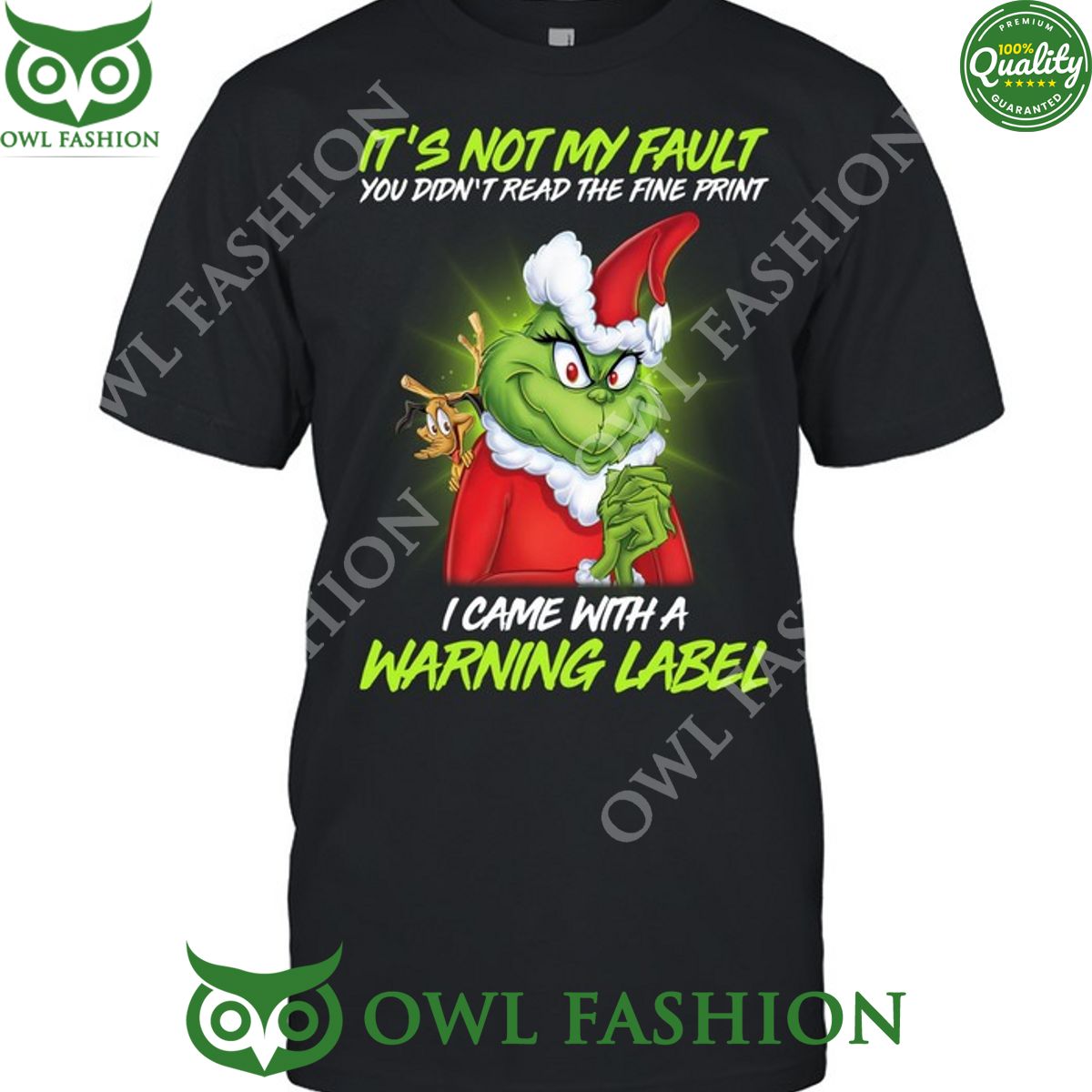 It not my fault- Grinch-Unisex 2D - Adult & Kids T-Shirts, Sweatshirts & Hoodies apparel design preview 1