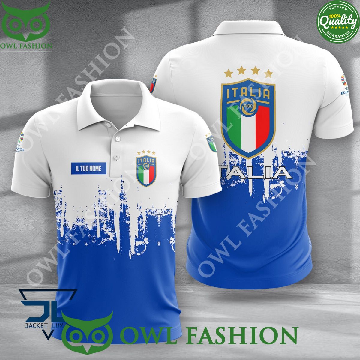 Italy Trending Euro 2024 National Team Custom Name 3d - Adult & Kids T-Shirts, Sweatshirts & Hoodies apparel design preview 1