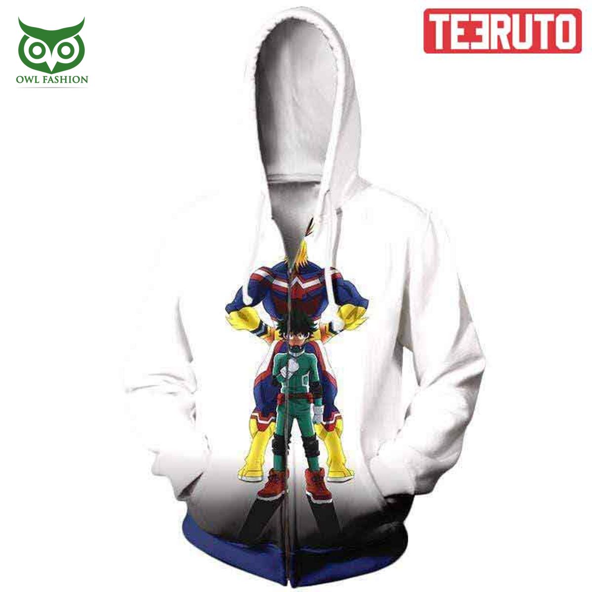 Izuku Midoriya And All Might My Hero Academia Anime - Adult & Kids T-Shirts, Sweatshirts & Hoodies apparel design preview 1