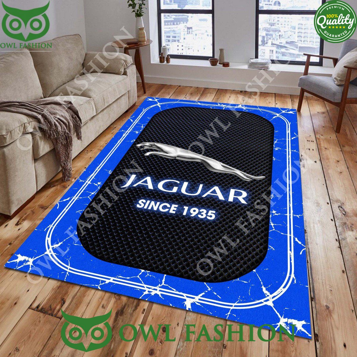 Jaguar Cars Automobile Brand 1935 Lightning Marble - Adult & Kids T-Shirts, Sweatshirts & Hoodies apparel design preview 1