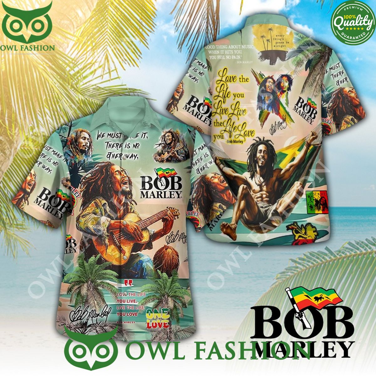 Jamaican singer and guitarist Bob Marley one love the - Adult & Kids T-Shirts, Sweatshirts & Hoodies apparel design preview 1