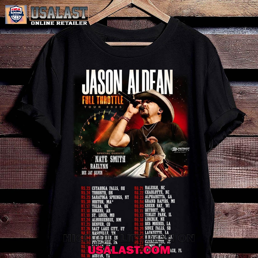 Jason Aldean Full Throttle Tour 2025 - Adult & Kids T-Shirts, Sweatshirts & Hoodies apparel design preview 1
