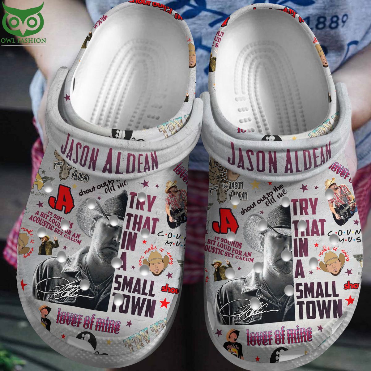 Jason Aldean Lover Of Mine Premium Clogs - Adult & Kids T-Shirts, Sweatshirts & Hoodies apparel design preview 1