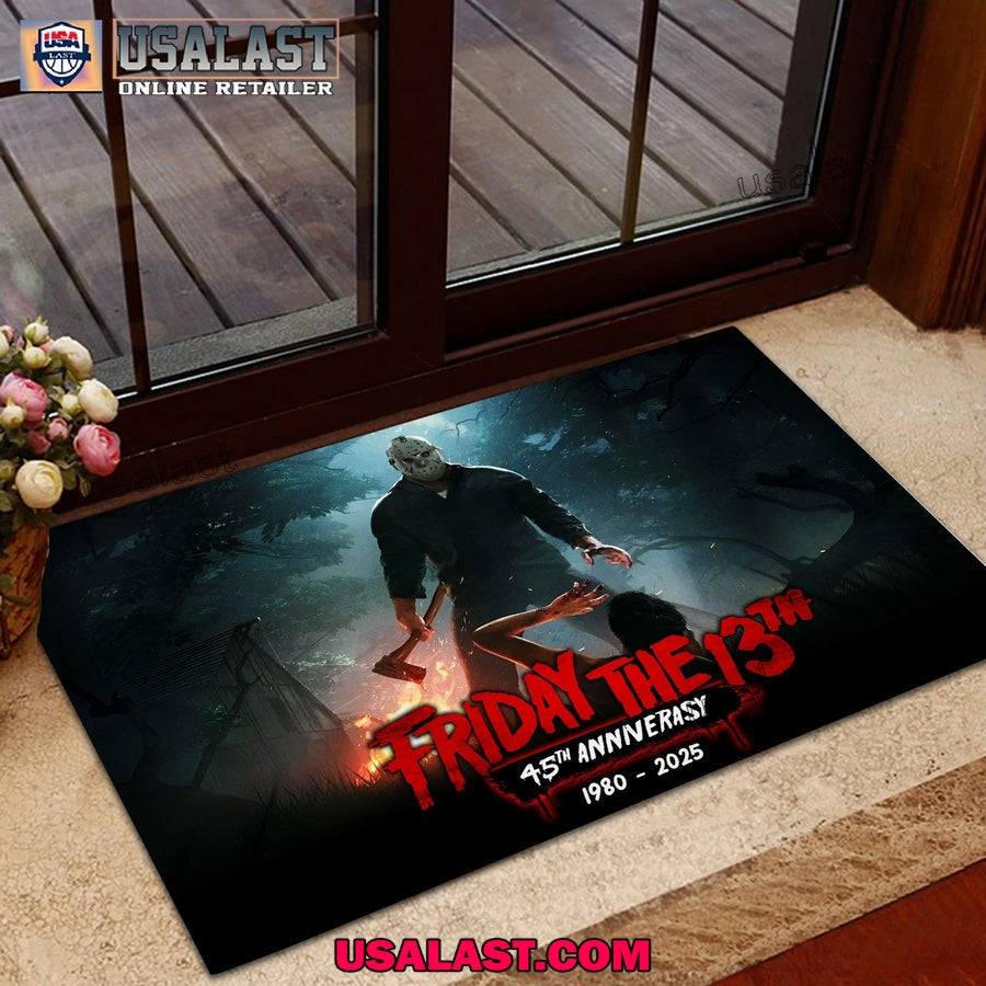 Jason Voorhees 45th Anniversary Doormat - Adult & Kids T-Shirts, Sweatshirts & Hoodies apparel design preview 1
