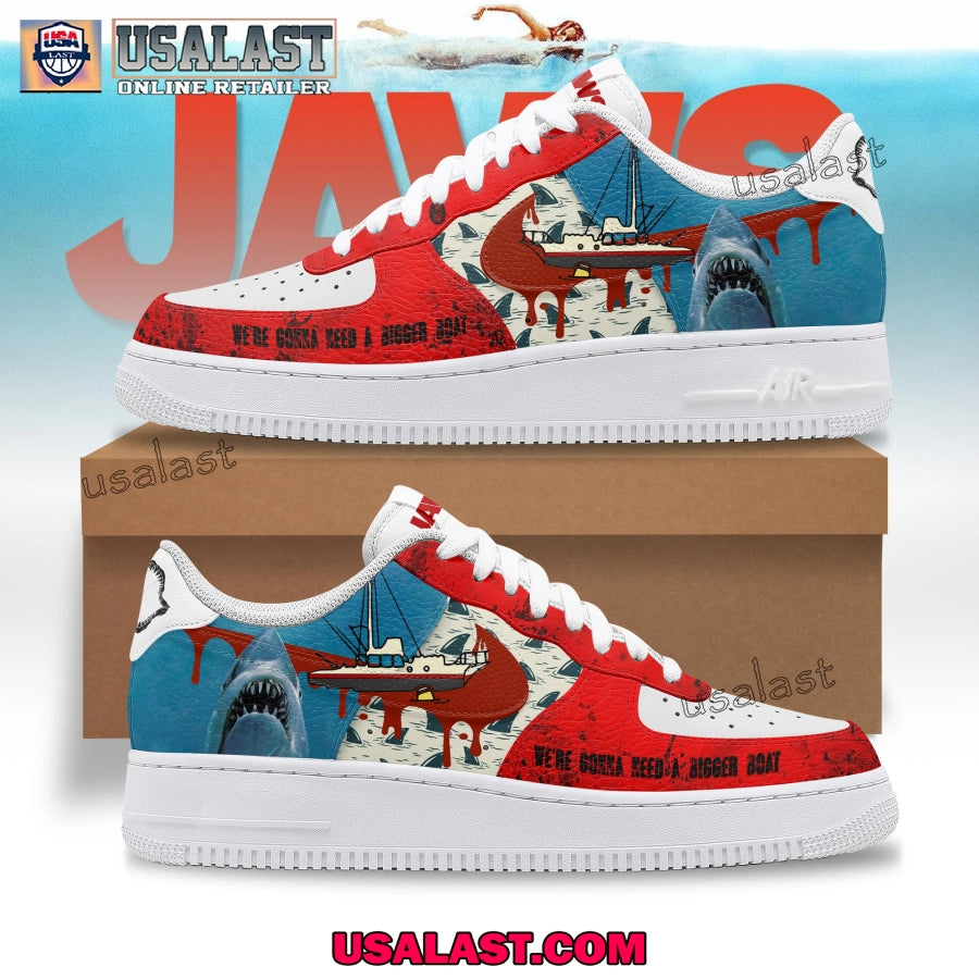 Jaws Movie Horror Air Force Shoes - Adult & Kids T-Shirts, Sweatshirts & Hoodies apparel design preview 1