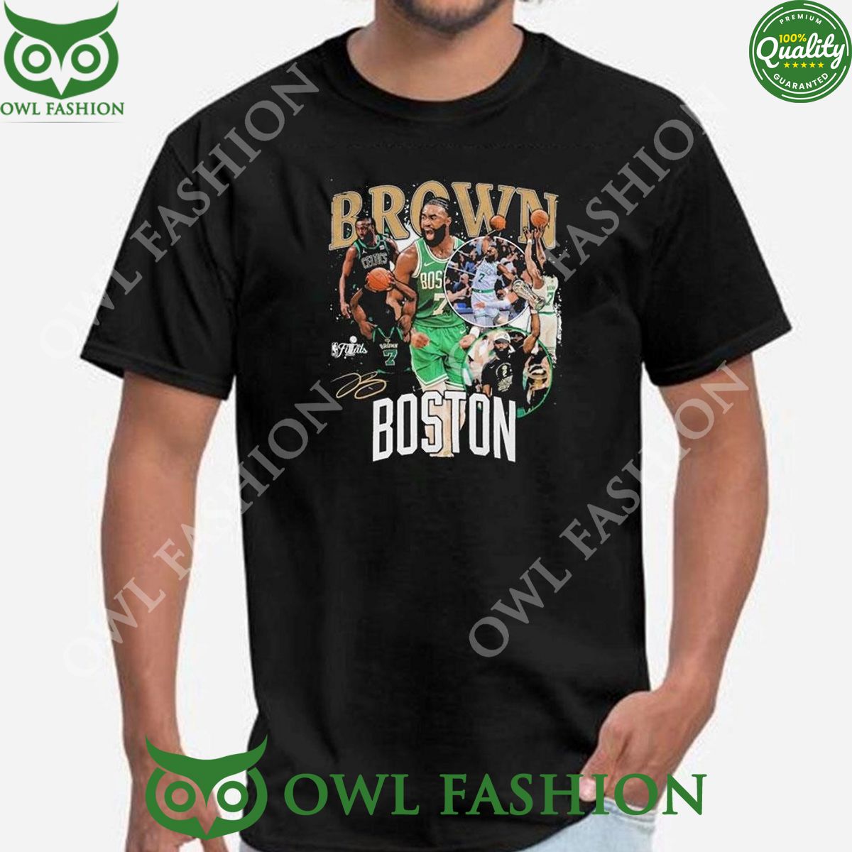 Jaylen Brown Boston Celtics Stadium Essentials 2024 - Adult & Kids T-Shirts, Sweatshirts & Hoodies apparel design preview 1