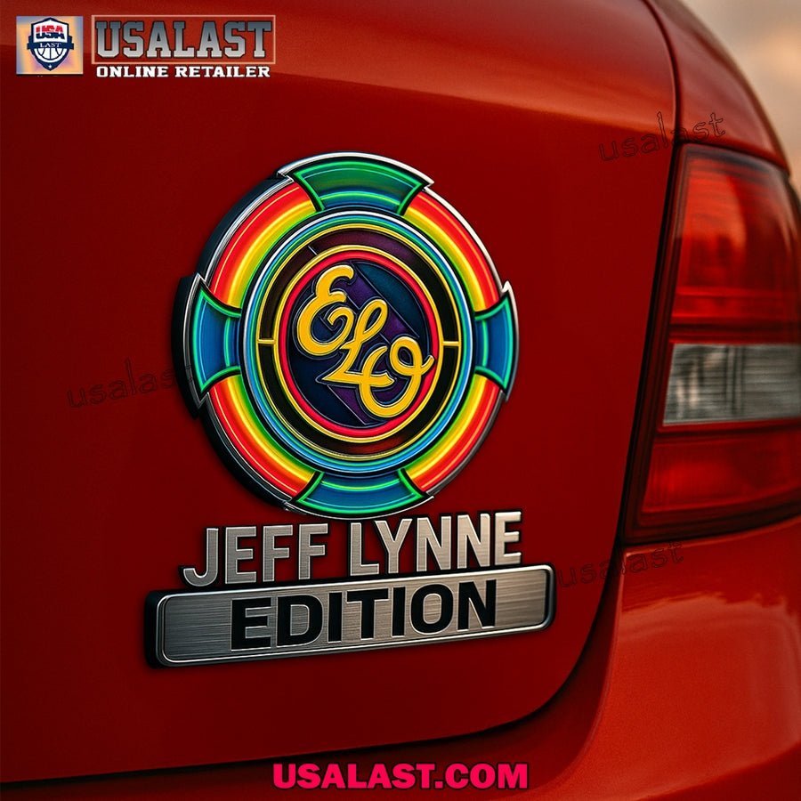 Jeff Lynne Edition Custom 3D Car Badge Sticker - Adult & Kids T-Shirts, Sweatshirts & Hoodies apparel design preview 1