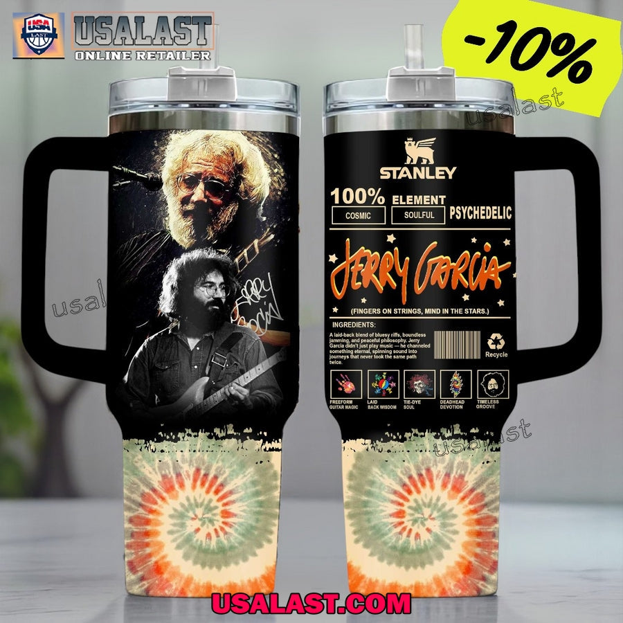 Jerry Garcia Inspired Stanley 40oz Tumbler - Adult & Kids T-Shirts, Sweatshirts & Hoodies apparel design preview 1