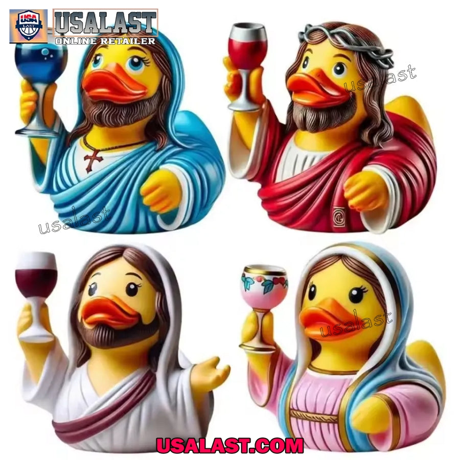 Jesus Christian, Maria Resin Duck Ornament - Adult & Kids T-Shirts, Sweatshirts & Hoodies apparel design preview 1