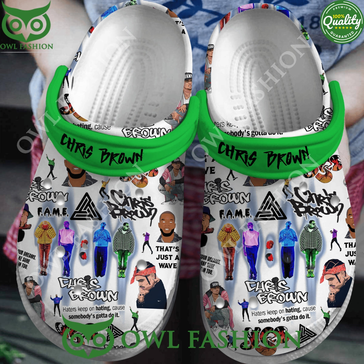 Chris Brown Haters Keep on hating quote Clogs - Adult & Kids T-Shirts, Sweatshirts & Hoodies apparel design preview 1