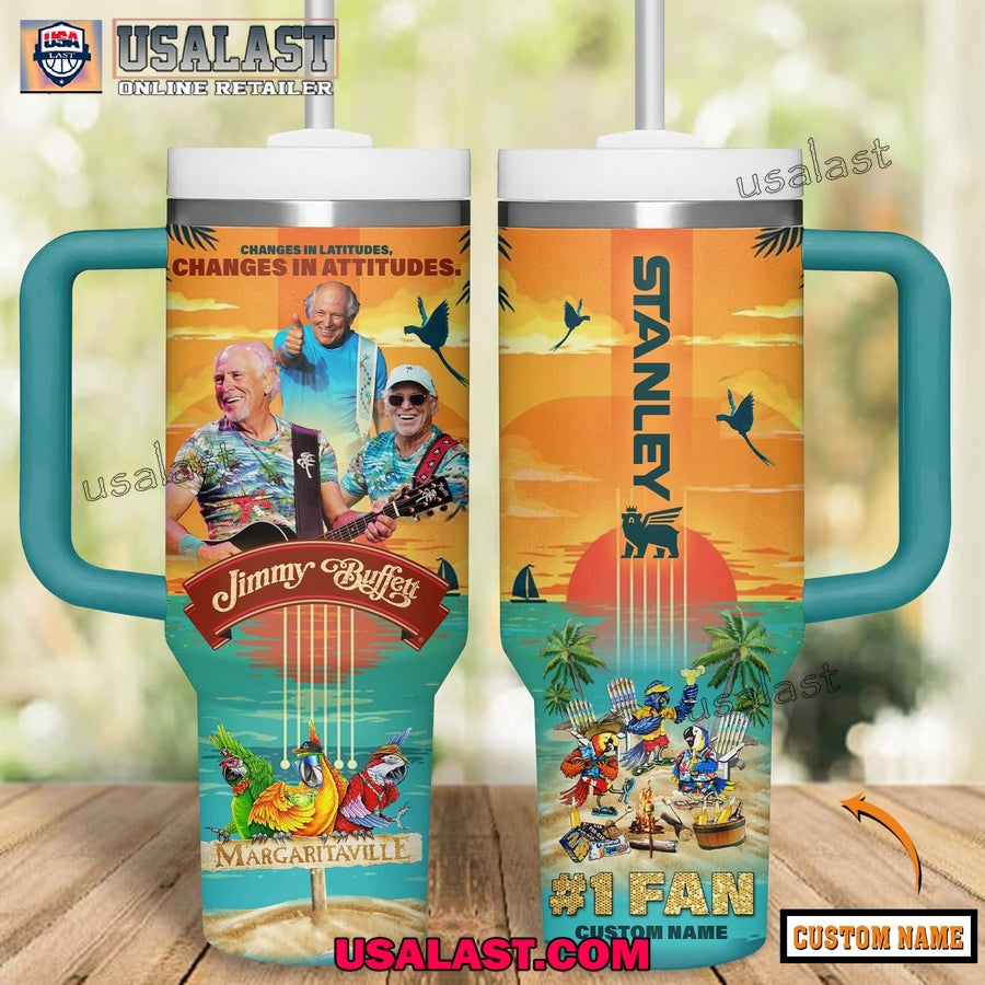 Jimmy Buffett Inspired Stanley 40oz Tumbler - Adult & Kids T-Shirts, Sweatshirts & Hoodies apparel design preview 1