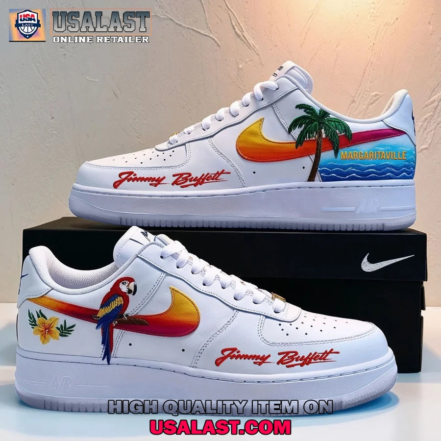 Jimmy Buffett Margaritaville Custom Air Force 1 - Adult & Kids T-Shirts, Sweatshirts & Hoodies apparel design preview 1