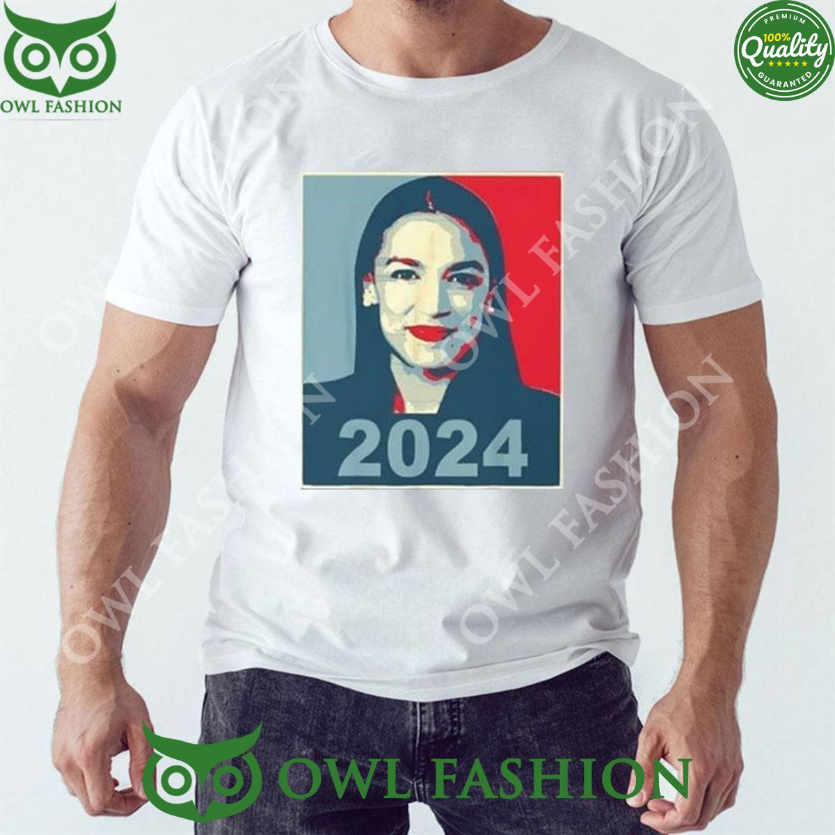 Joe Flood Alexandria Ocasio Cortez Aoc 2024 - Adult & Kids T-Shirts, Sweatshirts & Hoodies apparel design preview 1