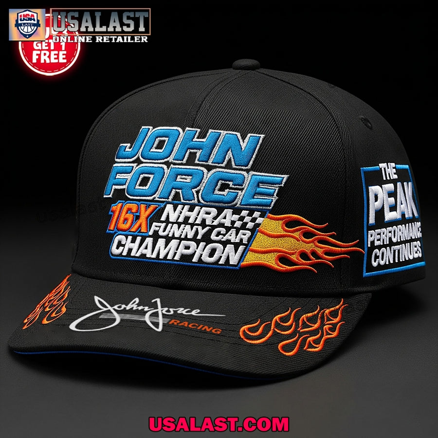 John Force 16 NHRA Funny Car Champion Classic Cap - Adult & Kids T-Shirts, Sweatshirts & Hoodies apparel design preview 1