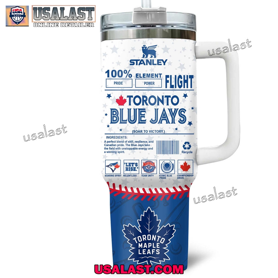 Toronto Blue Jays Custom Name 40oz Tumbler Cup - Adult & Kids T-Shirts, Sweatshirts & Hoodies apparel design preview 1