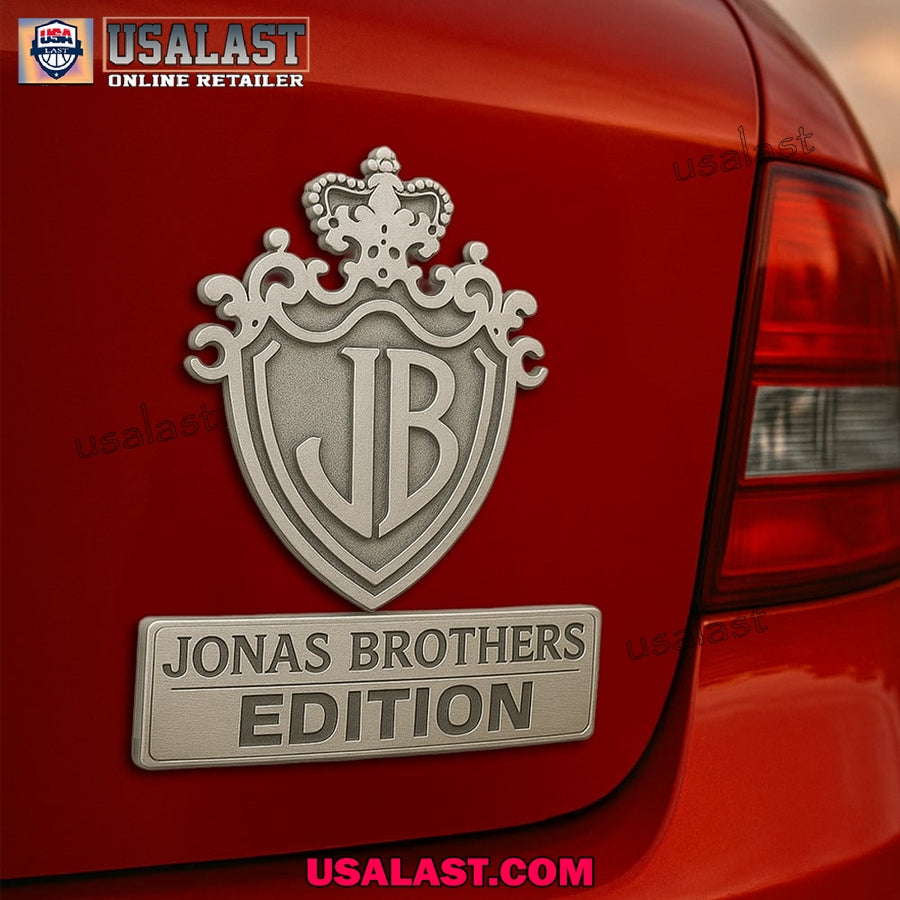 Jonas Brother Edition Custom 3D Car Badge Sticker - Adult & Kids T-Shirts, Sweatshirts & Hoodies apparel design preview 1